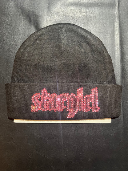 Yung glow - Pink Rhinestone Stargirl Beanie